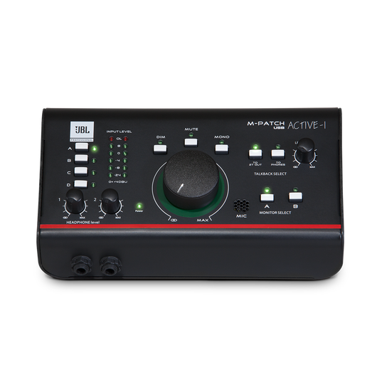 Audio interface top with talkback