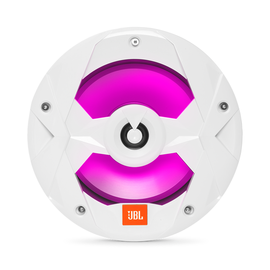 Club Marine MS8LW - White Gloss - 8" (200mm) two-way marine audio speaker with RGB lighting – White - Detailshot 5