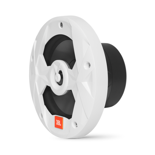 Club Marine MS8LW - White Gloss - 8" (200mm) two-way marine audio speaker with RGB lighting – White - Left