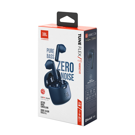 JBL Tune Flex - Blue - True wireless Noise Cancelling earbuds - Detailshot 10
