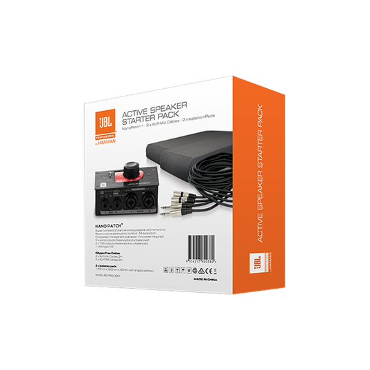 JBL Active Speaker Starter Set - Black - Studio Monitor Enhancement Pack - Back