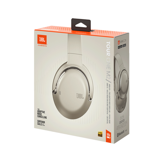 JBL Tour One M2 - Champagne - Wireless over-ear Noise Cancelling headphones - Detailshot 10