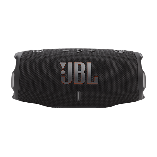 JBL Charge 6 - Black - Portable waterproof and drop-proof Bluetooth speaker - Front