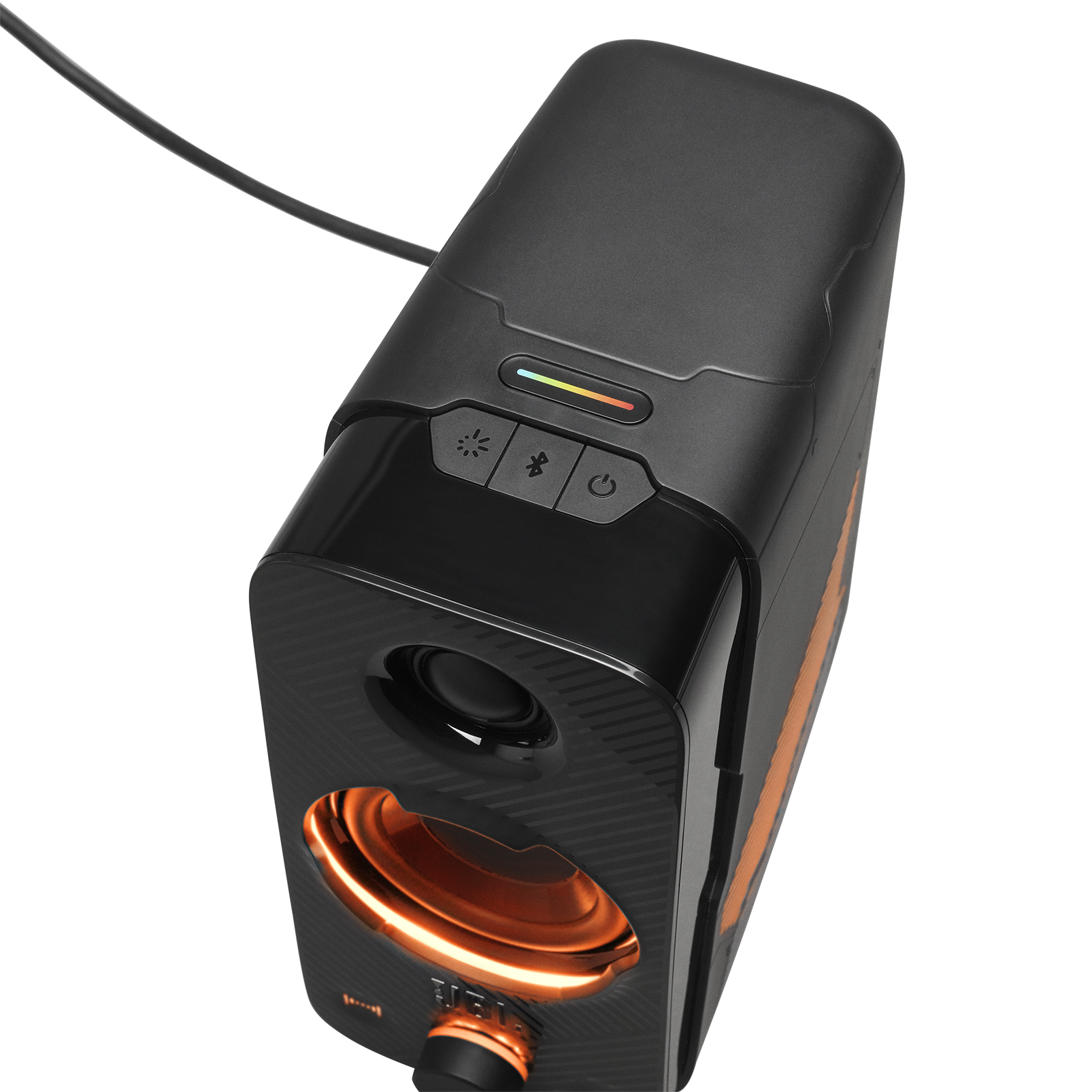 Kompatibel mit PC & Konsole Dolby Digital & Lichteffekten Lautsprecher mit Gaming-Surround-Sound Generalüberholt JBL Quantum Duo Speaker 