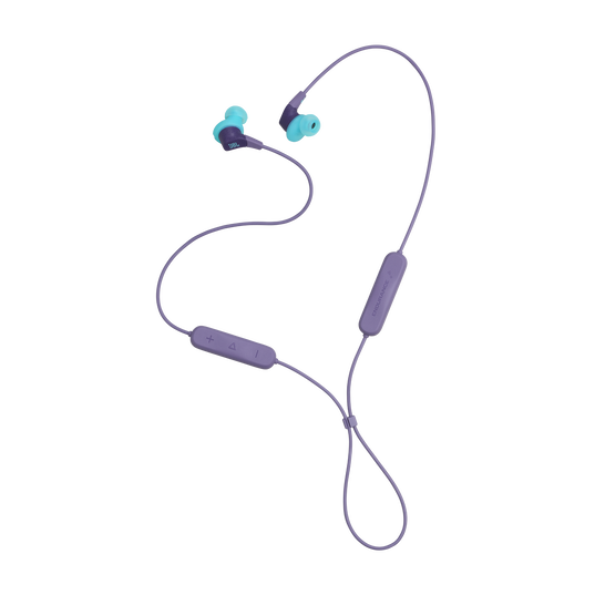 JBL Endurance Run 3 Wireless - Purple - Wireless Sport Headphones - Back
