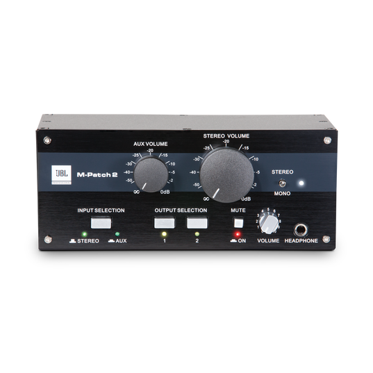 JBL M-Patch 2 - Black - Passive Stereo Controller and Switch Box - Hero