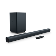 JBL Bar 2.1 - Black - 2.1-Channel Soundbar with Wireless Subwoofer - Hero
