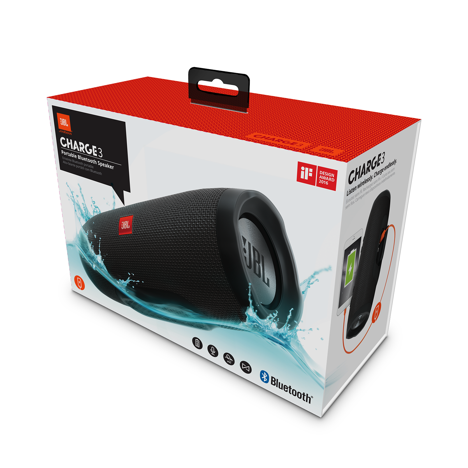 JBL Charge 3 | Portable Bluetooth Speakers | JBL Australia