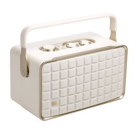 JBL Authentics 300 - White - Portable smart home speaker with Wi-Fi, Bluetooth and voice assistants with retro design. - Hero JBL Authentics 300 - White - Portable smart home speaker with Wi-Fi, Bluetooth and voice assistants with retro design. - Hero