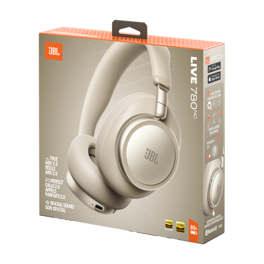 JBL Live 780NC - Sand - Wireless over-ear Noise Cancelling headphones - Detailshot 15