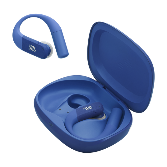 JBL Endurance Peak 4 - Blue - True Wireless Noise Cancelling Sport Earbuds - Detailshot 8