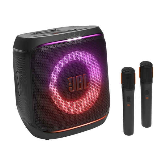 JBL PartyBox Encore 2 - Black - Portable party speaker with 2 mics - Hero