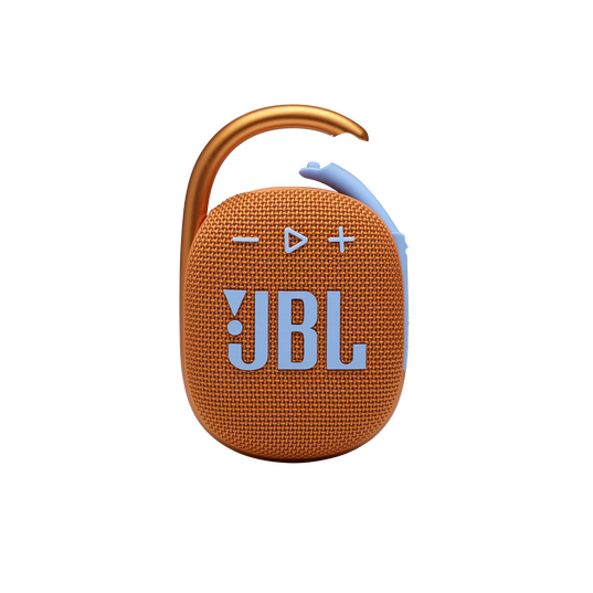 JBL Clip 4 - Orange - Ultra-portable Waterproof Speaker - Front