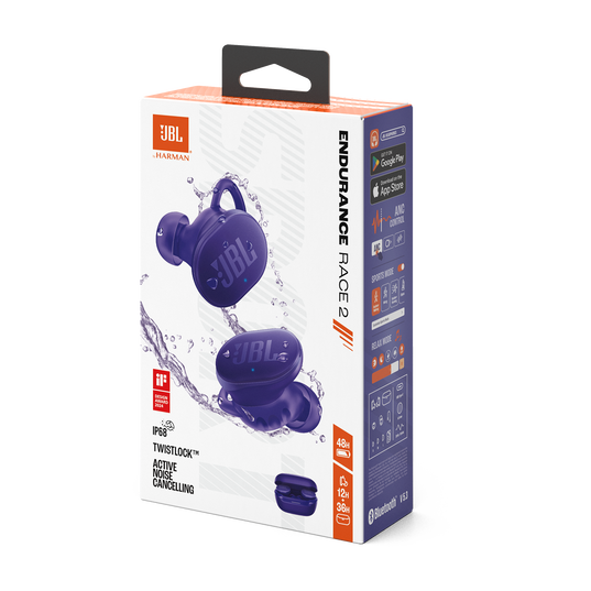 【JBL 】Endurance Race 2　パープル Amazon.com: JBL Endurance Race 2 - Waterproof (IP68) Sports