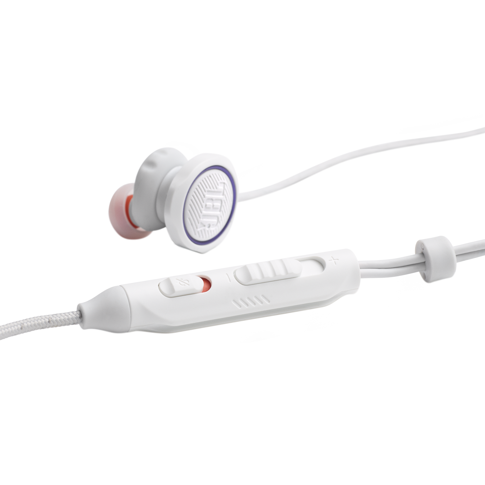 JBL Quantum 50 | Wired in-ear gaming headset with volume slider and mic mute
