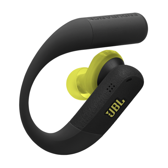 JBL Endurance Peak 4 - Black / Lime - True Wireless Noise Cancelling Sport Earbuds - Detailshot 1