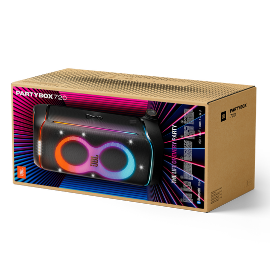 JBL PartyBox 720 - Black - Loudest battery-powered JBL party speaker with superior JBL Pro Sound and a futuristic lightshow - Detailshot 5