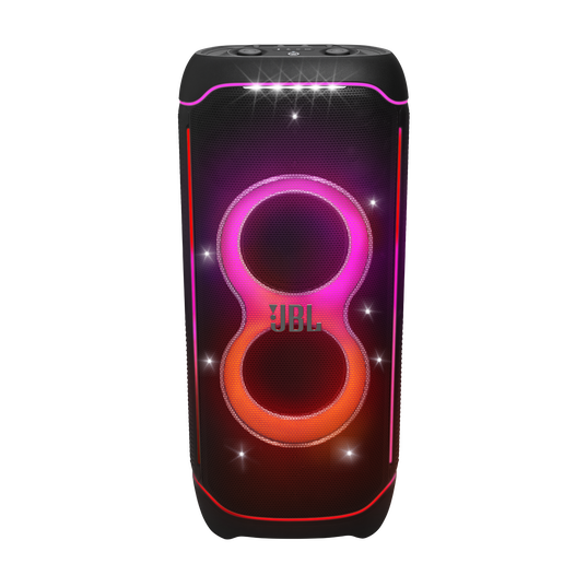 JBL PartyBox Ultimate - Black - Massive party speaker with powerful sound, multi-dimensional lightshow, and splashproof design. - Front