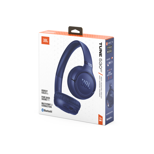 JBL Tune 530BT - Blue - Wireless on-ear Bluetooth&reg; headphones - Detailshot 15