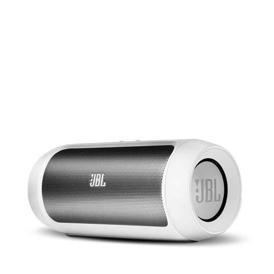 JBL Charge 2 - White - Portable Bluetooth speaker with massive battery to charge your devices - Hero