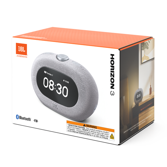 JBL Horizon 3 with FM - Grey - Bluetooth® clock radio speaker with FM - Detailshot 8