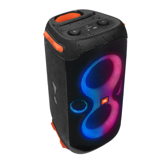 JBL Partybox 110 - Black - Portable party speaker with 160W powerful sound, built-in lights and splashproof design. - Detailshot 1
