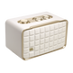 JBL Authentics 200 - White - Smart home speaker with Wi-Fi, Bluetooth and Voice Assistants with retro design - Hero
