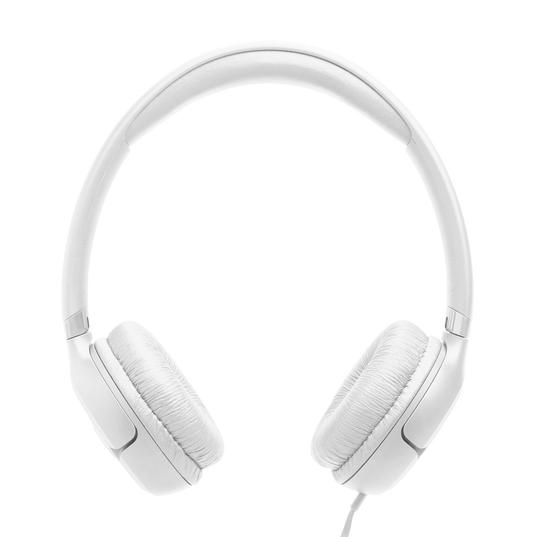 JBL Tune 530 Wired - White - Wired on-ear headphones - Top