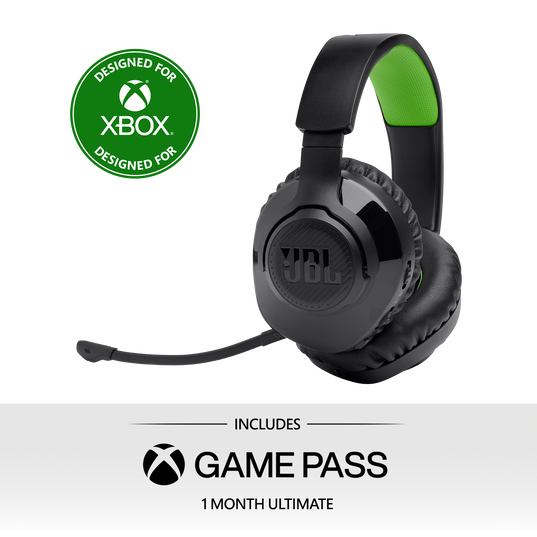 JBL Quantum 360X Wireless for XBOX - Black - Wireless over-ear console gaming headset with detachable boom mic - Hero