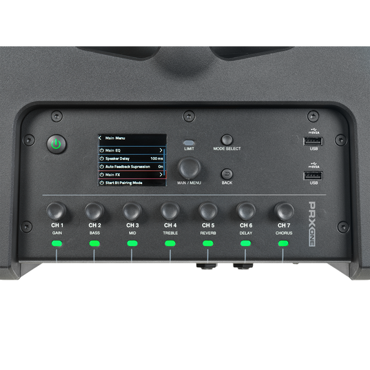 JBL PRX ONE - Black - All-In-One Powered Column PA with Mixer and DSP - Detailshot 2