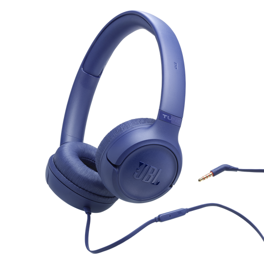 JBL Tune 530 Wired - Blue - Wired on-ear headphones - Hero