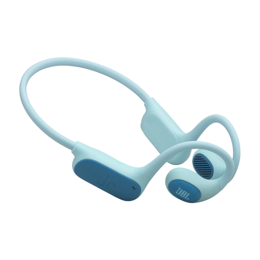 JBL Junior Free - Teal - Wireless open-ear kids headphone - Hero