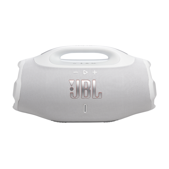 JBL Boombox 4 - White - Most powerful JBL portable waterproof speaker with massive JBL Pro Sound - Front