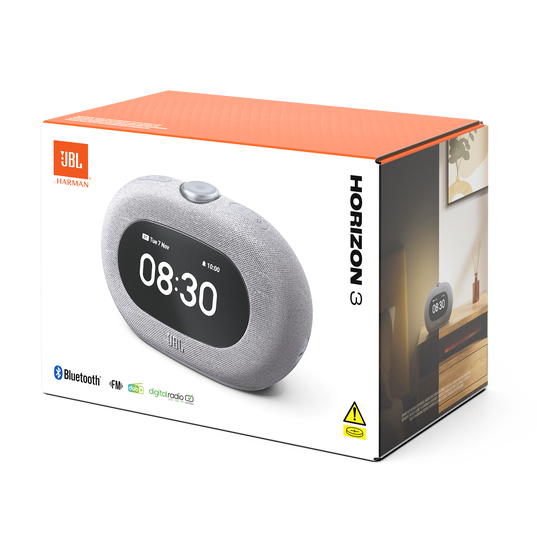JBL Horizon 3 with FM - Grey - Bluetooth&reg; clock radio speaker with FM - Detailshot 8