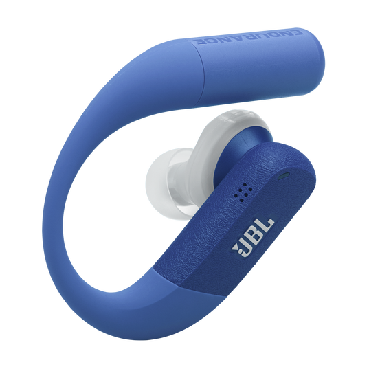 JBL Endurance Peak 4 - Blue - True Wireless Noise Cancelling Sport Earbuds - Detailshot 1