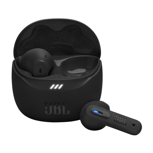JBL Tune Flex 2 - Black - True Wireless Noise Cancelling Earbuds - Hero
