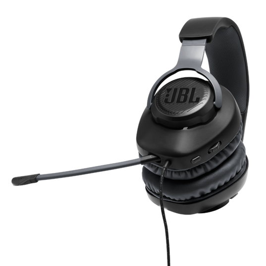 JBL Free WFH - Black - Wired over-ear headset with detachable mic - Detailshot 1