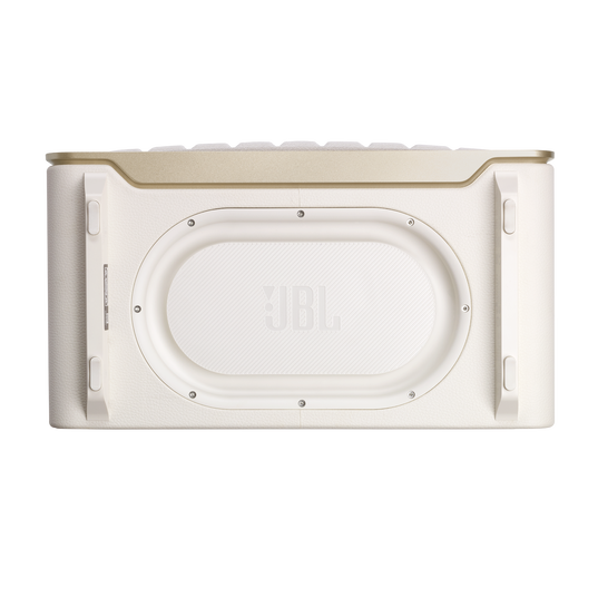 JBL Authentics 300 - White - Portable smart home speaker with Wi-Fi, Bluetooth and voice assistants with retro design. - Bottom