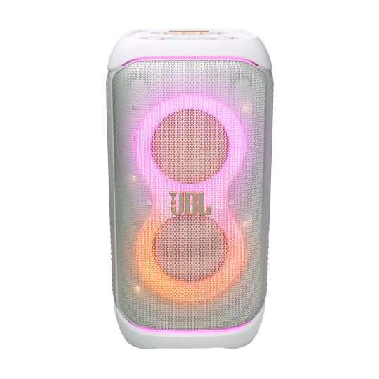 JBL PartyBox Stage 320 - White - Portable party speaker with wheels - Front