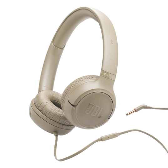 JBL Tune 530 Wired - Beige - Wired on-ear headphones - Hero