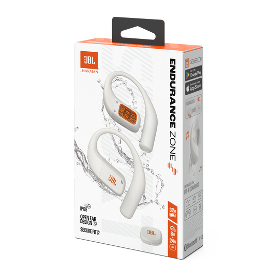 JBL Endurance Zone - White - True Wireless open-ear sport headphones - Detailshot 15
