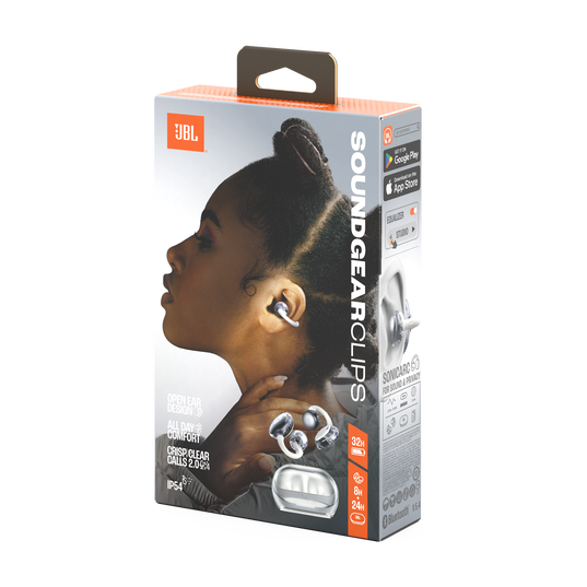 JBL Soundgear Clips - White - True wireless open-ear headphones - Detailshot 15