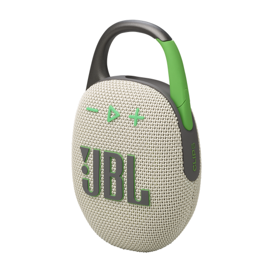 JBL Clip 5 - Sand - Ultra-portable waterproof speaker - Detailshot 1