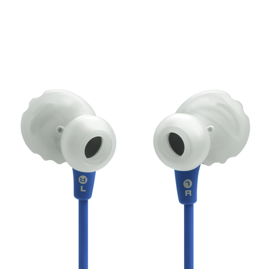 JBL Endurance Run 3 USB-C - Blue - USB-C Wired Sport Headphones - Back