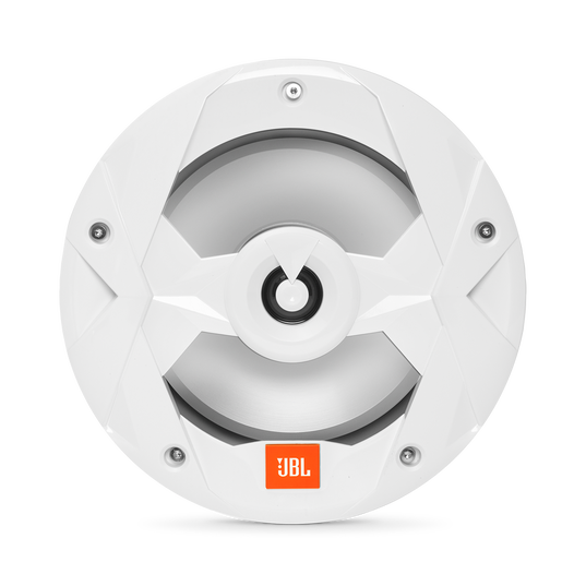 Club Marine MS8LW - White Gloss - 8" (200mm) two-way marine audio speaker with RGB lighting – White - Front