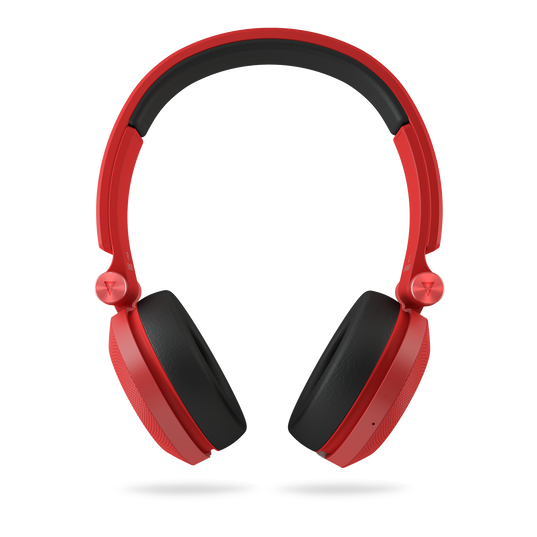 Synchros E40BT - Red - On-ear, Bluetooth headphones with ShareMe music sharing - Front