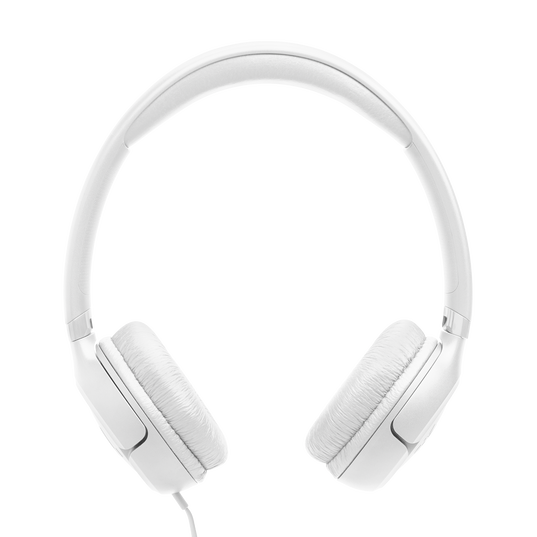 JBL Tune 530 Wired - White - Wired on-ear headphones - Front