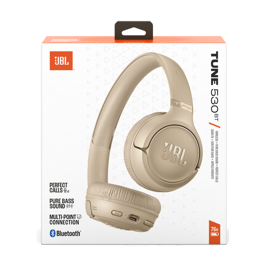 JBL Tune 530BT - Beige - Wireless on-ear Bluetooth&reg; headphones - Detailshot 15