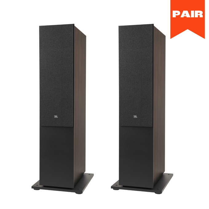 JBL STAGE2 TWIN 8" FLOOR SPEAKER - BLACK - SET OF 2