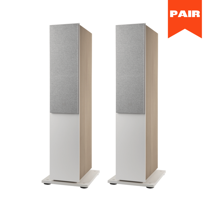 JBL STAGE2 TWIN 6" FLOOR SPEAKER - WHITE - SET OF 2